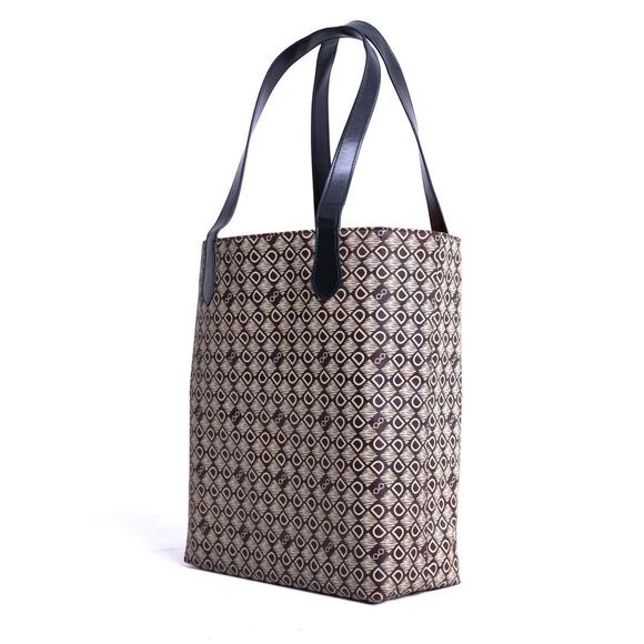 DASTI Reversible Tote Bag Large Waterproof Brown Monogram & Orange Travel Bag - Picture 13 of 14